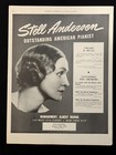 Stell Andersen 1942 Booking Ad Musical Performer Concert Pianist