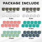 60 Pieces Mtg Dice Set With Keyword Token Dice   Plus 1 Life Counter   Shield