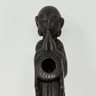 Vintage Buddhist Monk Praying Figure Shape Estate Tobbaco Smoking Pipe Wooden