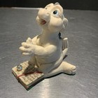 Vintage World Of Krystonia Baby Dragon W  Spell Book Figurine England