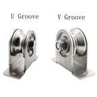 V u Groove Wheel Pulley 304 Stainless Steel Silent Pulley Heavy Duty Caster
