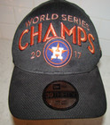 New Era 39thirty Mlb Houston Astros Graphite 2017 World Series Champions Hat Cap