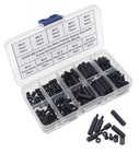 240pcs M2 5 Nylon Hex Spacer Standoffs Screws Nuts Assortment Kit male-female   