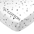 American Baby Company 100  Natural Cotton Fitted Crib Sheet 52  X 28  - Soft    