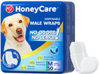 50 Pack Waist Disposable Dog Diapers Male Wraps Belly Bands Pet Soft All Sizes