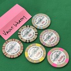 Bellagio Resort Casino - Las Vegas Nv - Set Of 6 Tournament Poker Chips 5-10000