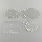 Cakesafe Essential Cake Decorating Acrylic Disk Kit - 3 Sets - Round 6 0 8 0