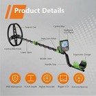 Professional Lightweight Metal Detector 11  Waterproof Coil Lcd Screen Full Kit