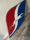 True Vintage Original 1960-70 Heavy Greyhound Bus Logo Wall Sign Man Cave Decor