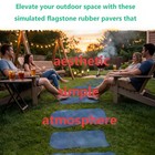 Guanjiapo 5 Pcs Yard Stepping Stones Outdoor Non Slip Garden Walkway Stonesfor