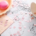 Rose Gold Heart Shaped Small Metallic Foil Confetti Table Wedding Decor 10mm