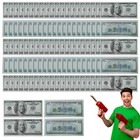 500pcs Party Props Dollar Bill Banknote Movie Props Fake Dollars Pretend Play 