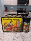 1961 Huckleberry Hound Lunch Box   Thermos   Vintage   Lunchbox Tin Kit Pail