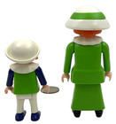 Playmobil Woman Victorian Americana Green Dress   Girl   Hats Red Hair Figures A