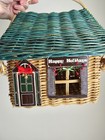 Vintage Wicker Cottage Figural Handbag Whimsical Childs Purse Cottagecore Fairy