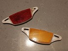 Vintage Wheel Reflectors Schwinn Cat Eye Rr-220 Red Amber