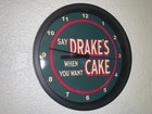 Drake s Cake Bakery Grocery Store Kitchen Advertising Clock Sign