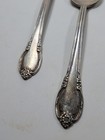    antique   2 International 1847 Rogers Bros Remembrance Silverplate Soup Spoons 6 
