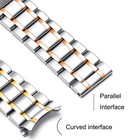 Bracelet Stainless Steel Universal Strap Watch Band Replacement Curved Solid