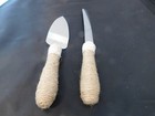 Studio His   Hers Rustic-style Wedding Cake Knife   Server Set Jute Twine - Used