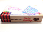 Vtg Brachs Chocolate Candy Box Empty 11 25  L Holiday Greetings Christmas Tree