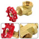 1-1 2  Npt 200psi Brass Gate Valve Rotary Globe Valve Dn40 Female Threaded New