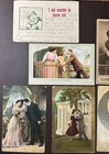 Lot Of 11 Antique Romantic Kissing Couple Postcards     1908   1911     Edwardian Era
