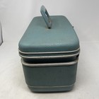 Samsonite Silhouette Aqua Turquoise Train Case No Tray Style 1212 Usa With Key