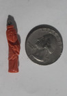 Not Common Hand Carved Coral Asian Lady Charm Pendant