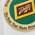 Lot Of 6 Schlitz Beer Coasters 1951 Cardboard New Old Stock Unused Milwaukee Usa