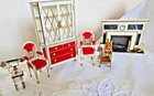Vtg Ideal Petite Princess Fantasy Furniture 16 Pc 1964 Boxed Lot