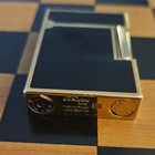 Dupont Ligne 2 Black Laque De Chine Lacquer Gold Tone Lighter