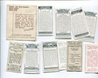 11 Different Mixed English Cigarette Collector Vintage Tobacco Card Lot