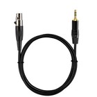 3-pin Mini Xlr Female To 1 8  Trs Stereo Balanced Lavalier Microphone Cable 