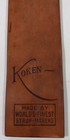 Vintage Koken Barber Chair Razor Strop Scotch Shell 3ply Canvas