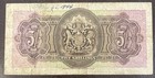 1937 5 Shillings Bermuda Fine 