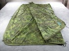 Vintage Gibraltar Fabrics Poncho Liner Blanket Large Woodland Camo Green Nylon
