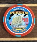 Edgewater Hotel  10 Le Spring Run  98 Laughlin  Nevada Poker Casino Chip