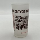 Vintage Grand Canyon  Az Souvenir Tumbler Glass Frosted National Park Souvenir