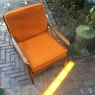 Stanley  distinctive Furniture Chair Mcm Mid Century Modern Danish Walnut Origina