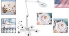 Professional 15x Magnifying Floor Lamp  2200 Lumens Dimmable Led  5-wheel Rol   