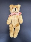 Vtg 1950-60s Mohair Teddy Bear Steiff Like Squeaking Belly   Straw Fill Jointed