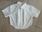 Nwt Seoul General Idea Unisex Sm White Dress Short Sleeve Top Wrinkle Resistant