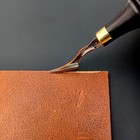 Double Head Ebony Blackwood Leather Craft Edge Bevelers W4 Steel Edger Tools