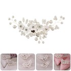  2 Pcs Removable Shoe Clips Bride Wedding Shoes Decorations Pearl Buckles