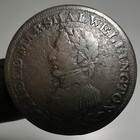 1813 Field Marshal Wellington 1 2 Penny Token Lower Canada We-2a1 Copper Coin