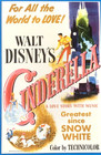 Cinderella Movie Poster 1950 A Love Story With Music Walt Disney  0035