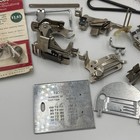 Vintage Singer Sewing Machine Accessories Lot Feet Attachments   Case
