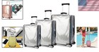 3-piece Waterproof Luggage Cover Set - Tsa Approved For 20-28 Inch Suitcases
