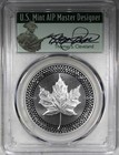2019  5 Maple Leaf Silver Modified Pcgs Pr70 Thomas S  Cleveland Signed